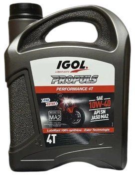 Олія для 4-тактних двигунів IGOL PROPULS PERFORMANCE 4T 10W-40 - 4 л 302004 фото
