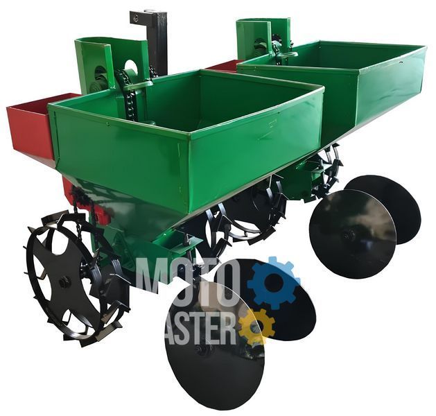 Картофелесажалка двухрядная КСН-90л (1т) с бункерами для минудобрений 60-42 фото