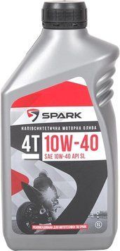 Олія для 4-тактних двигунів мотоциклів SPARK 4T 10W-40 (API SL) &mdash; 1 л. 110330 фото